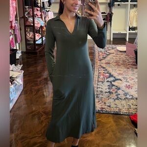 Elegant Green Maxi Dress